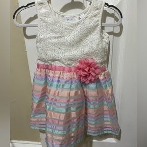 Multi colored dress with floral detail